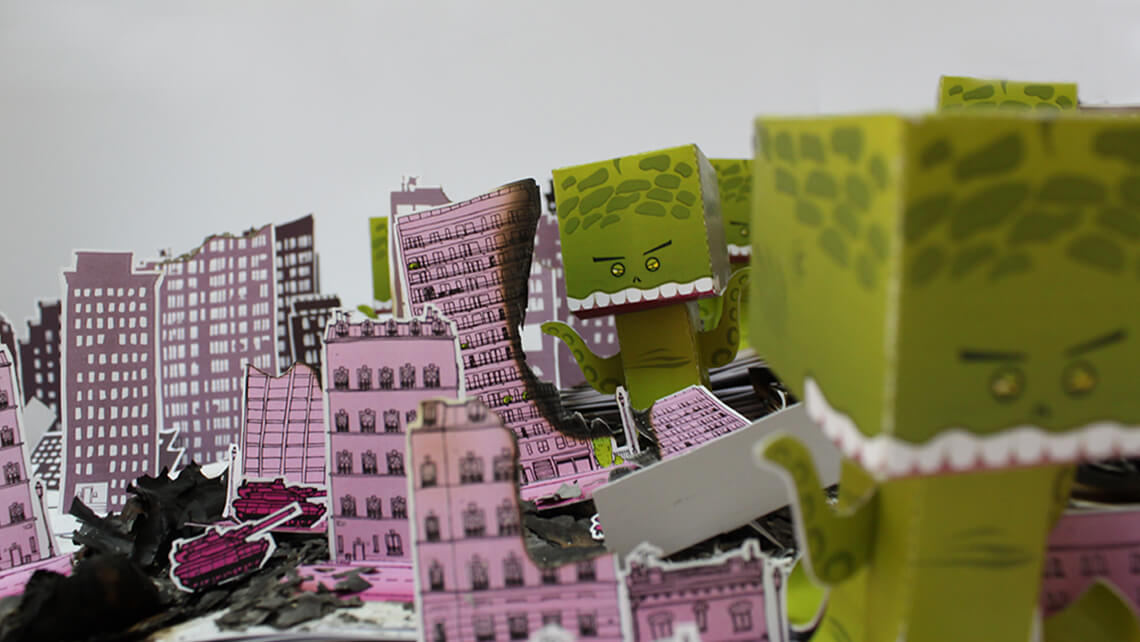 Papertoy frome outer space